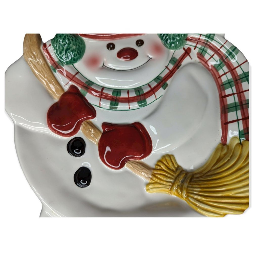 Fitz & Floyd Essentials Snowman Plate - Picture 4 of 11